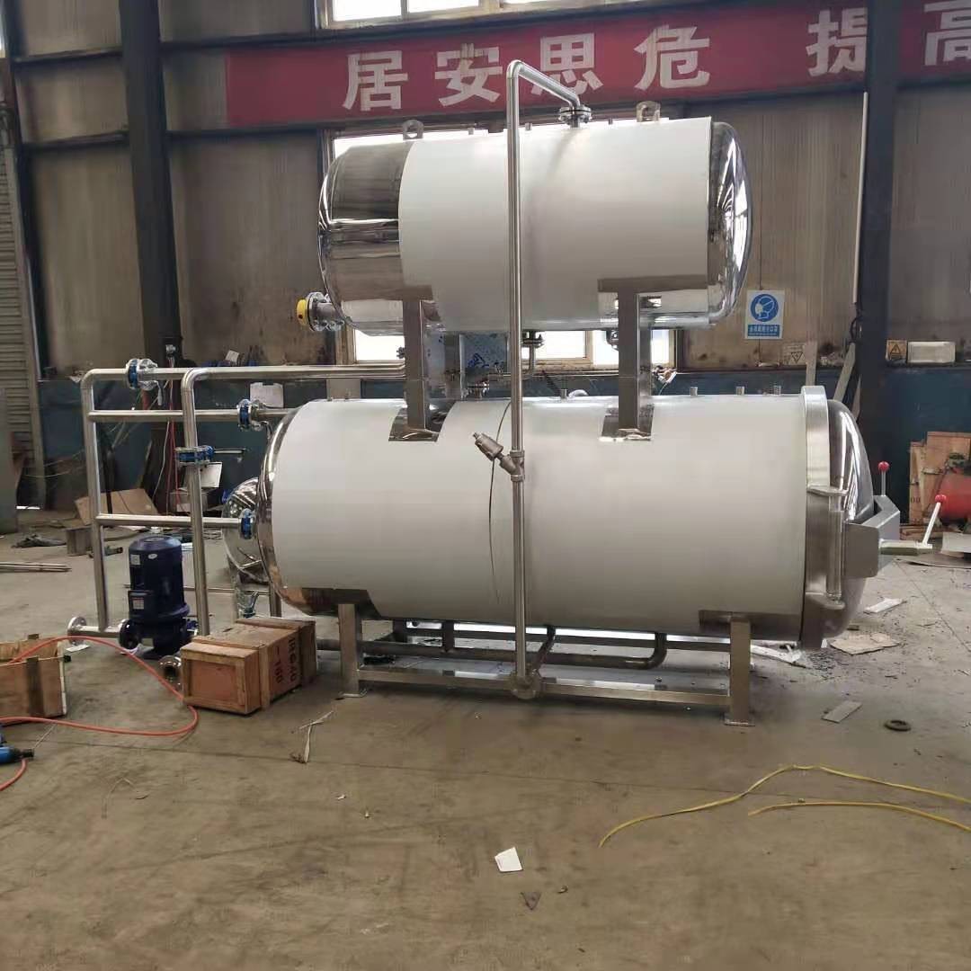 高溫殺菌鍋廠家 1200x3600雙層水浴殺菌鍋 雙層水浴殺菌鍋豆制品
