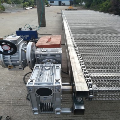 工業(yè)重型鏈條網(wǎng)帶輸送機果蔬清洗304不銹鋼多層網(wǎng)帶式爬坡提升機