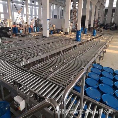 汽油桶 汽車零配件組裝滾筒頂升移栽 治具循環緩存回流滾筒輸送線