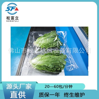 全自動伺服蔬菜包裝機 自動感應(yīng)袋長葉菜包裝機 防止?fàn)C傷功能