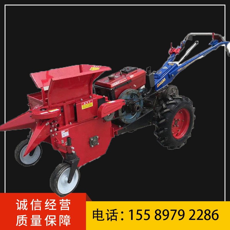前置苞米扒皮收割機(jī)拖拉機(jī) 柴油大馬力收苞米機(jī) 手扶式玉米收獲機(jī)