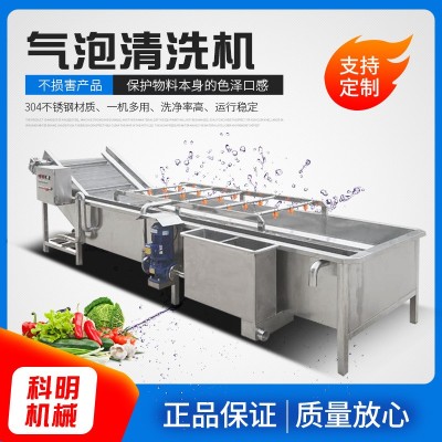 氣泡沖浪鮮筍清洗機自動水循環龍蝦尾氣泡清洗設備 葡萄干清洗線