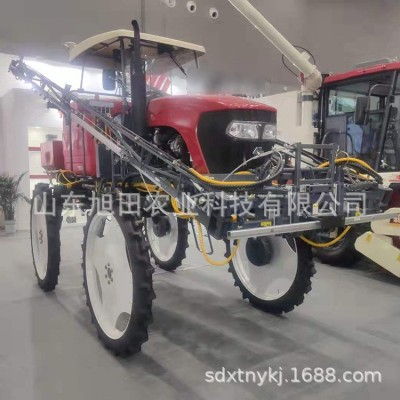 無人駕駛噴桿噴霧機(jī) 四輪高低架噴霧機(jī) 汽油動(dòng)力寬幅噴桿打藥機(jī)