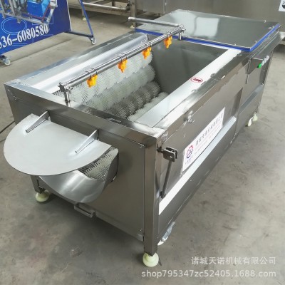 毛輥噴淋清洗機 野生帶魚清洗去鱗機 多功能果蔬菜毛輥去皮清洗機