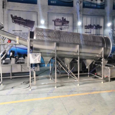 青豆莢清洗機 滾筒式清洗干凈不傷料 毛豆豆莢清洗流水線