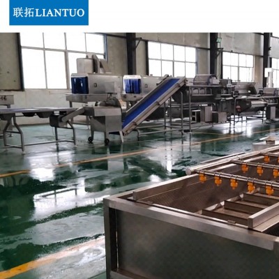廠家直銷中央廚房蔬菜清洗機果蔬清洗成套設備凈菜加工清洗流水線