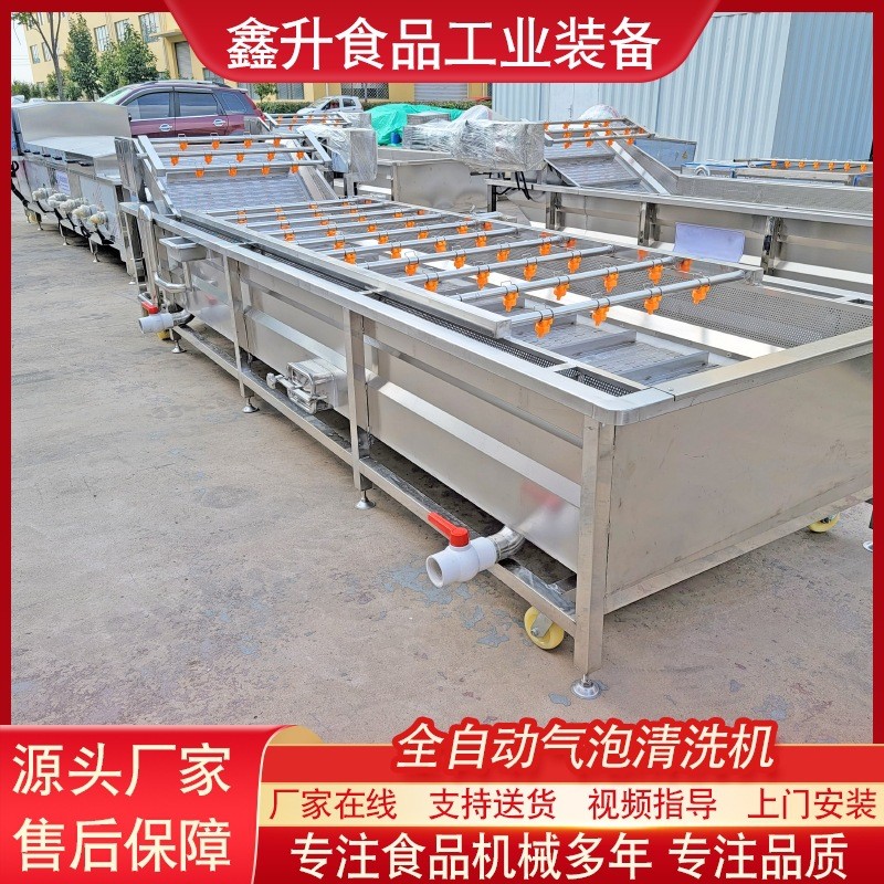 全自動玉米果蔬清洗機 草莓噴淋式氣泡清洗機 預(yù)制菜清洗加工設(shè)備