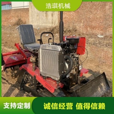 省時省力履帶式微耕機(jī)38馬力 小型大棚果園柴油旋耕機(jī)