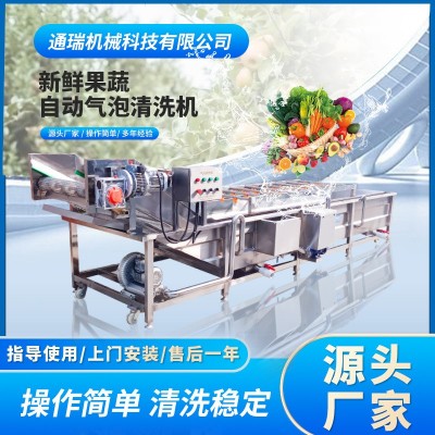 果蔬氣泡清洗機(jī)預(yù)制菜加工清洗設(shè)備快餐食堂凈菜處理設(shè)備廠(chǎng)家供應(yīng)