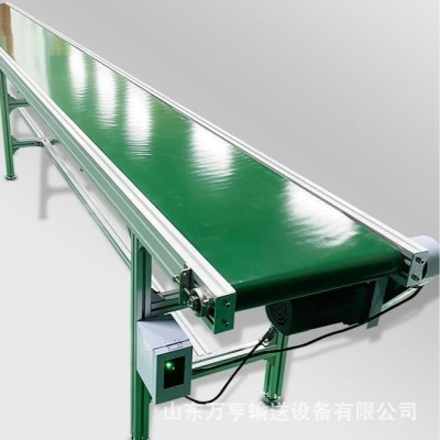 萬亨爬坡皮帶輸送機 耐磨 輸送平穩 車間流水線爬坡機 貨物分揀傳