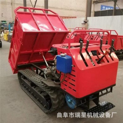 農(nóng)用小型履帶運(yùn)輸車 爬坡王 柴油全地形果園山地全自動(dòng)自卸搬運(yùn)車