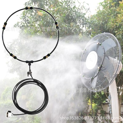亞馬遜風(fēng)扇噴霧器 歐標(biāo)美標(biāo)低壓霧化微噴霧環(huán)電風(fēng)扇降溫加濕設(shè)備