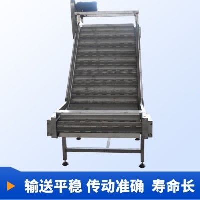 小型鏈板輸送機耐高溫食品烘干流水線機床排屑扣板重載廢料輸送機 1臺
